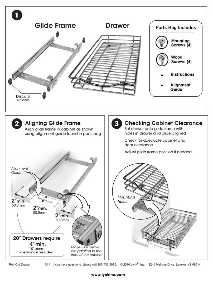 Lynk Roll-Out Drawer installation instructions Lynk Roll-Out Drawer installation instructions