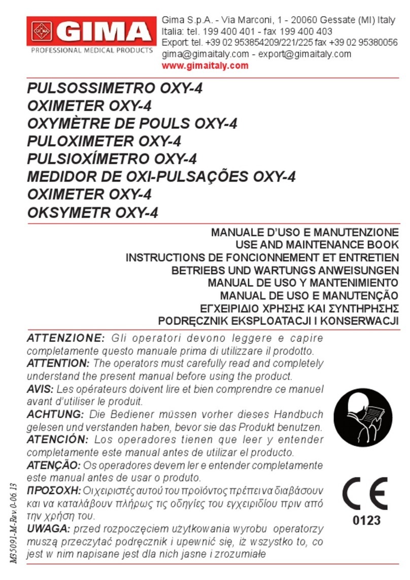Gima OXY-4 Parts list manual