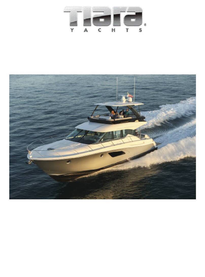 Tiara Yachts FLYBRIDGE 53 2019 owner's manual