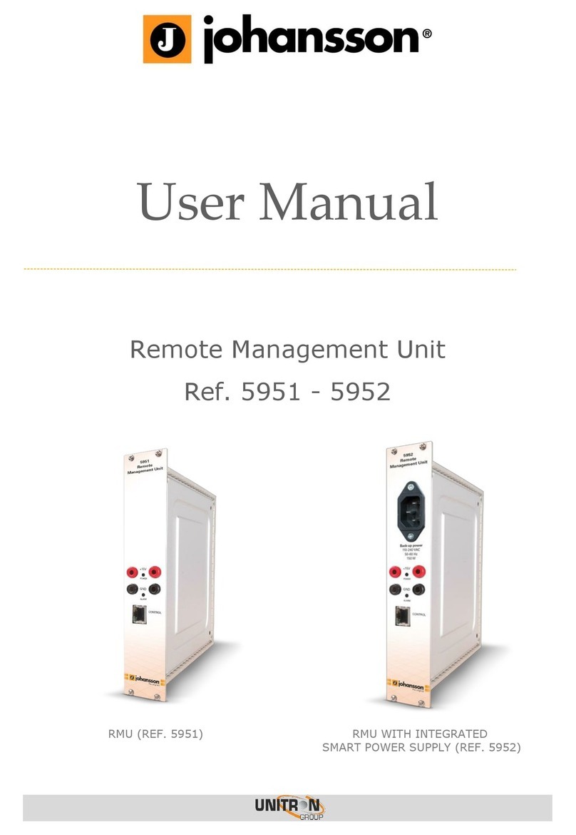 Unitron Johansson 5951 user manual