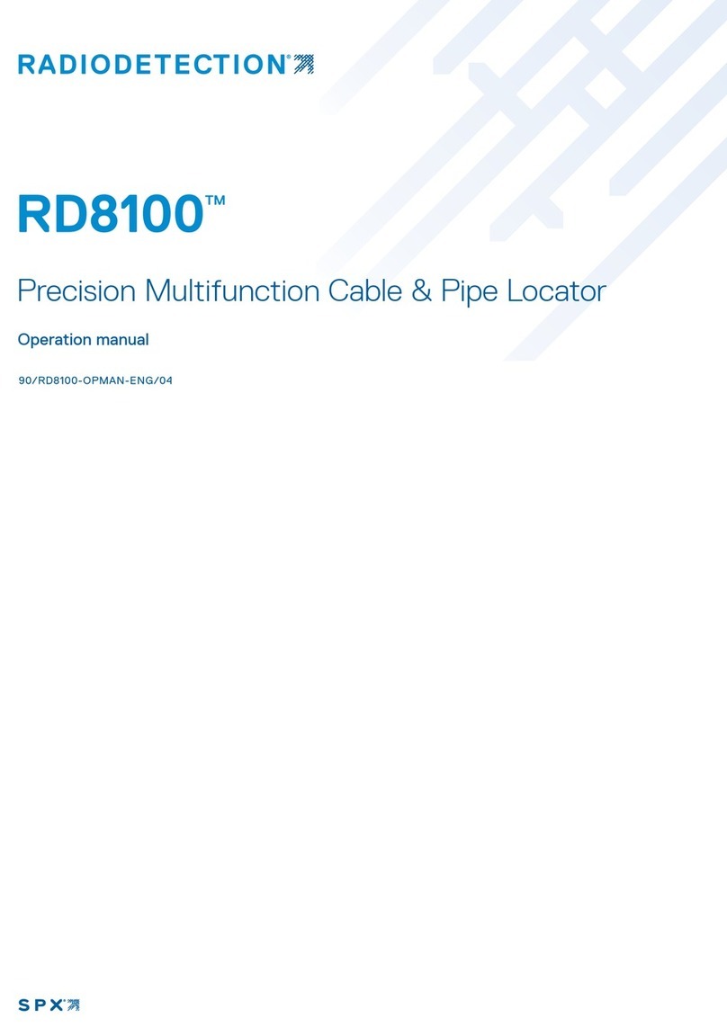 Radiodetection RD8100 Operation manual Radiodetection RD8100 Operation manual