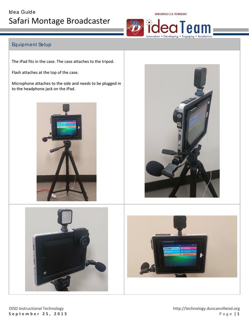 SAFARI Montage Broadcaster quick start guide