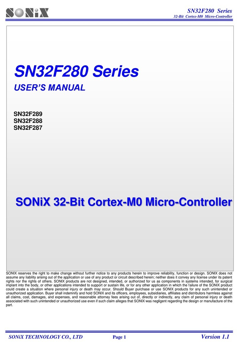 SONIX SN32F280 Series User manual
