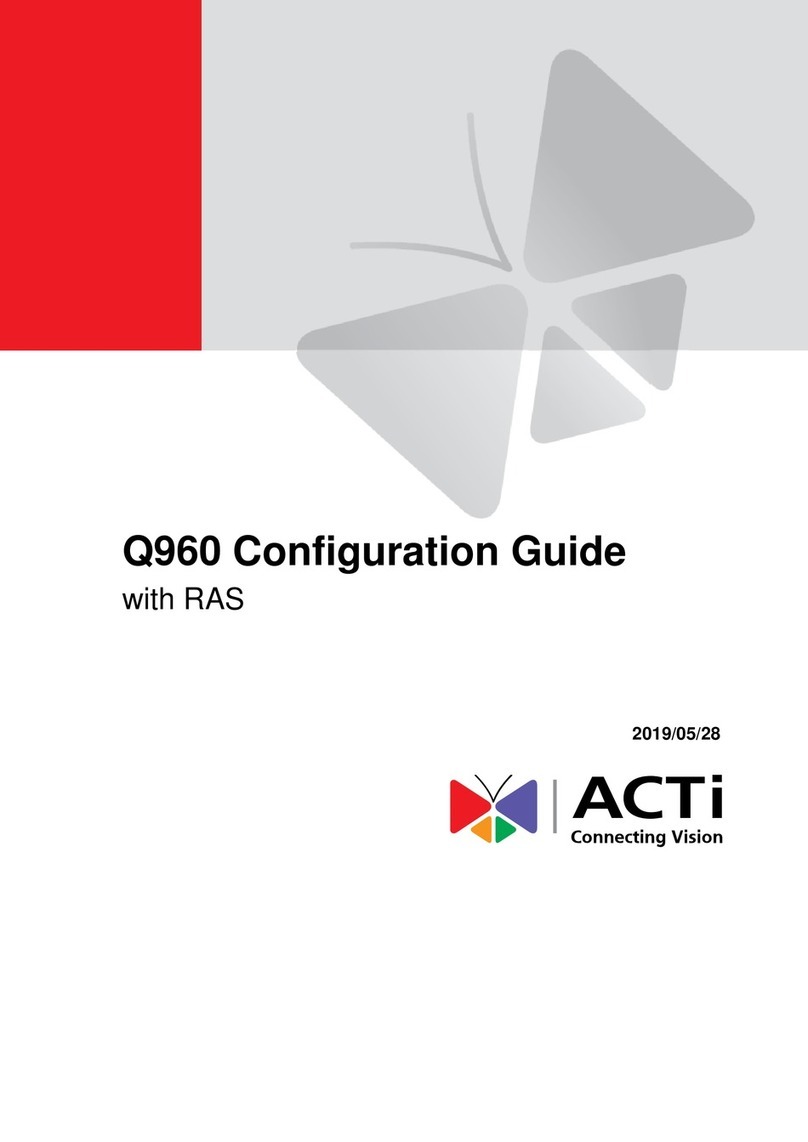 ACTi Q960 User manual ACTi Q960 User manual