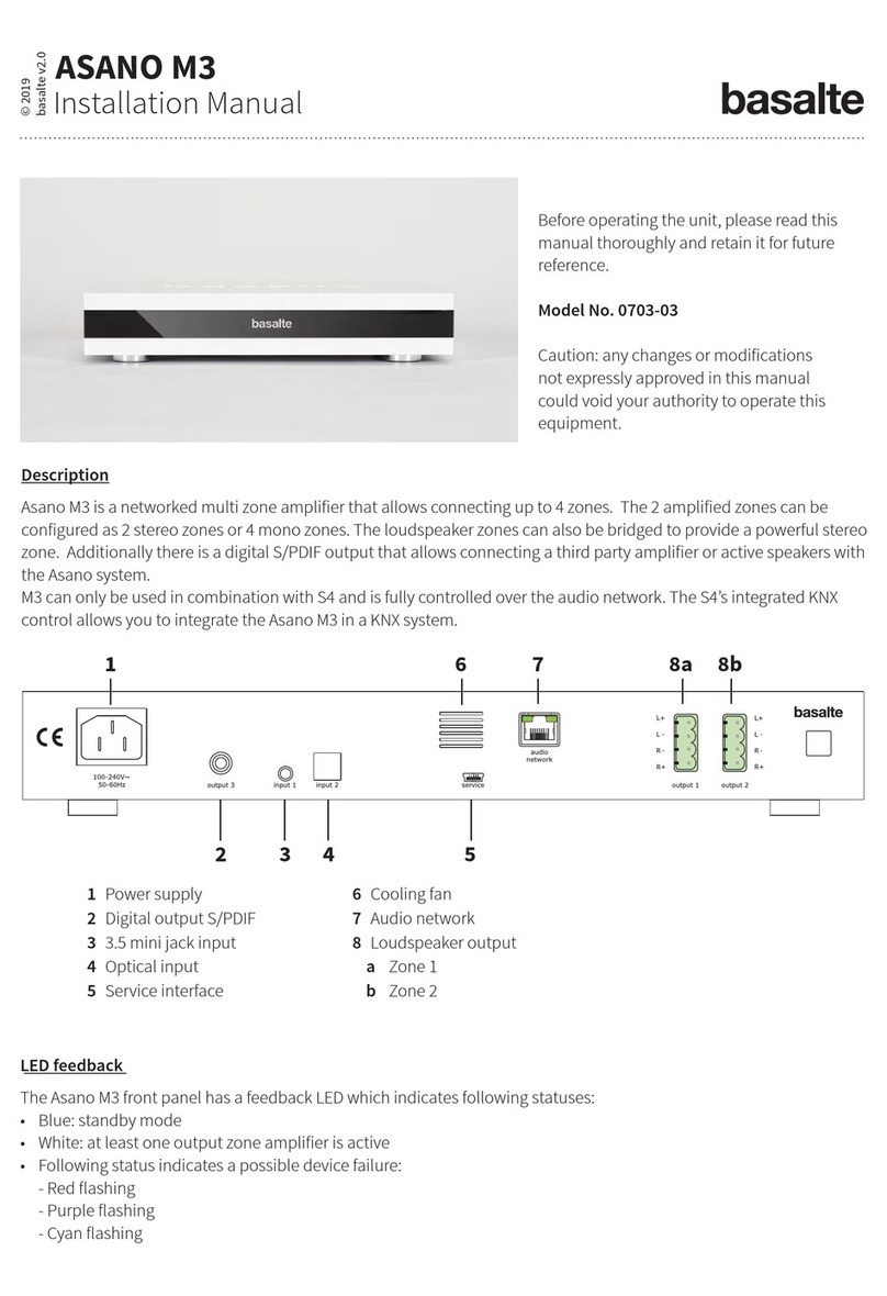 Basalte ASANO M3 User manual