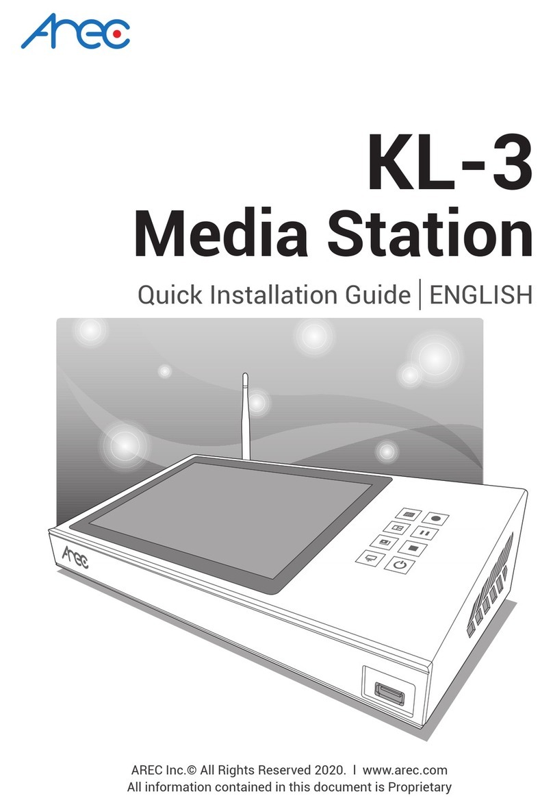 Arec KL-3 Quick installation guide