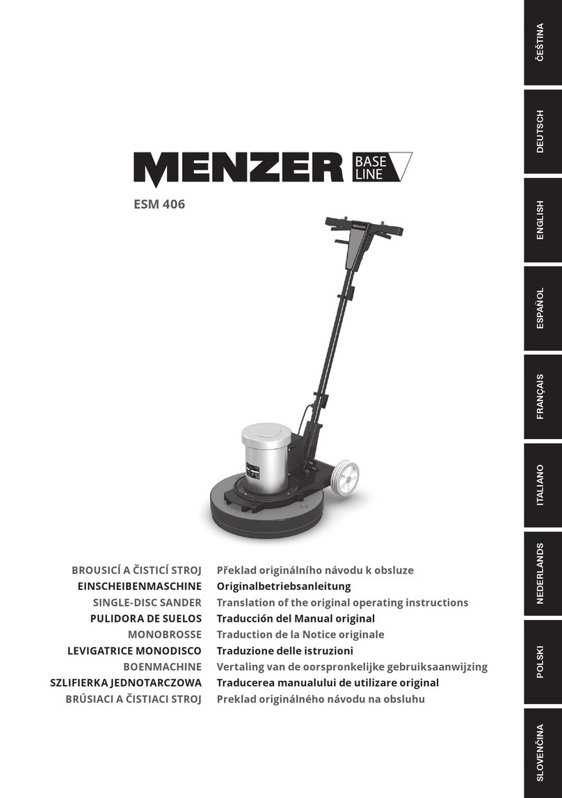 Menzer ESM 406 Translation of the original operating instructions Menzer ESM 406 Translation of the original operating instructions