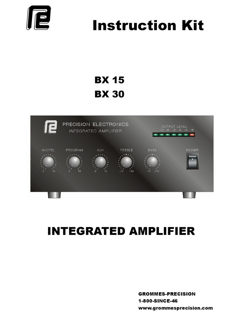 Precision Electronics BX 15 instructions