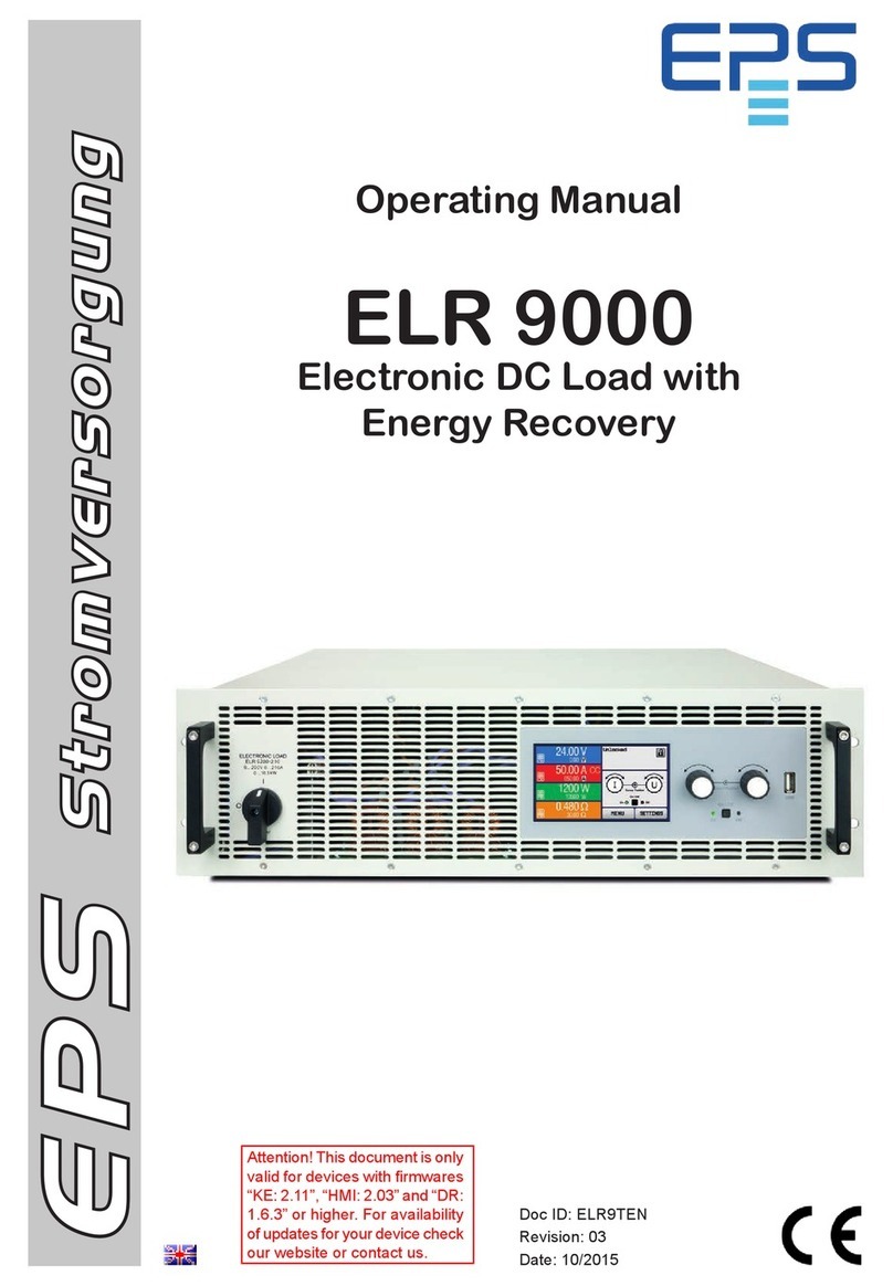 EPS ELR 9000 Series operating manual