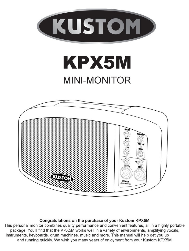 Kustom KPX5M manual