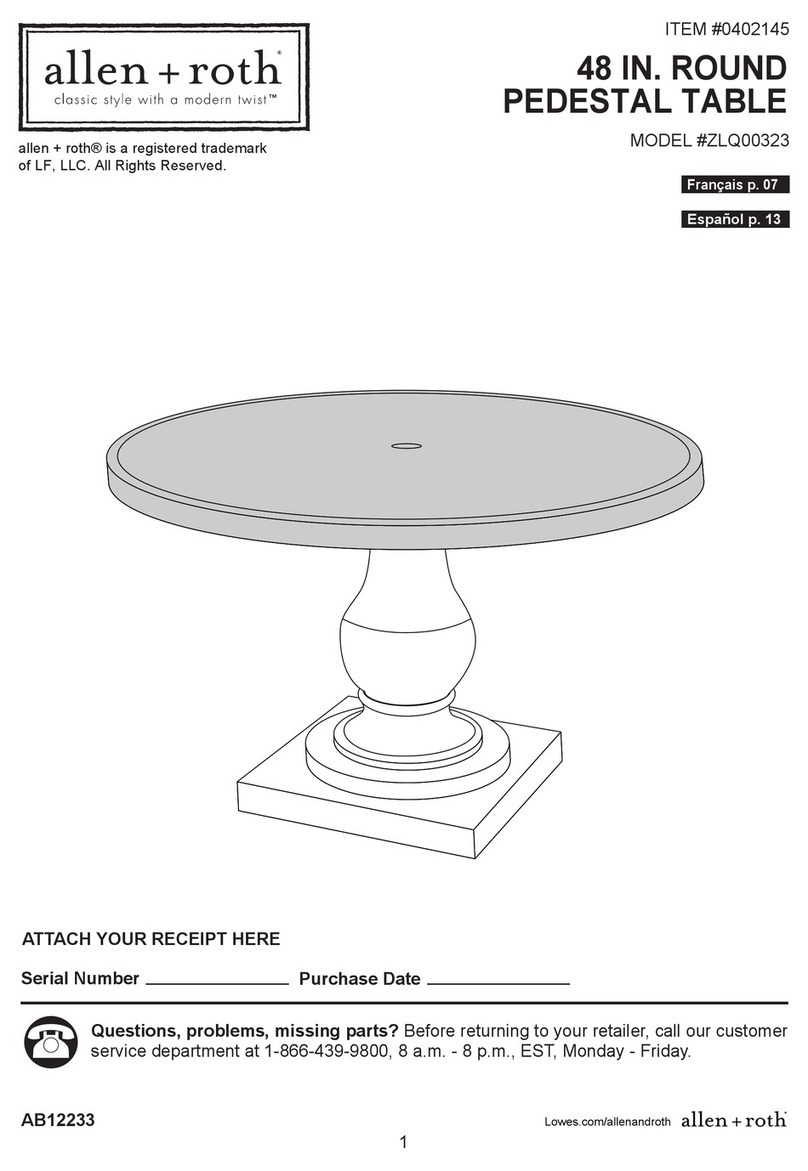 Allen + Roth ZLQ00323 User manual Allen + Roth ZLQ00323 User manual