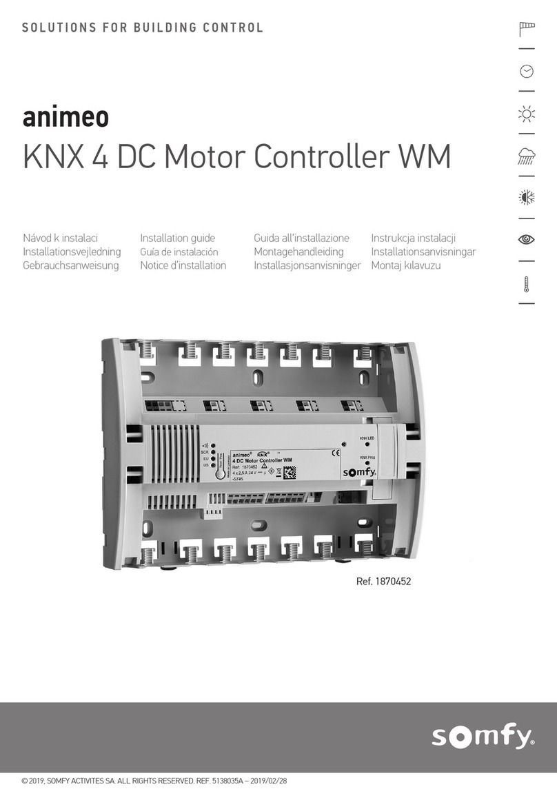 SOMFY animeo KNX 4 DC 2 A User manual SOMFY animeo KNX 4 DC 2 A User manual