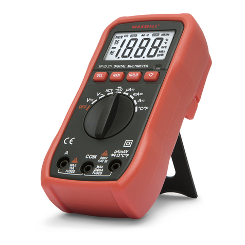 Maxwell Digital Multimeters 25211 User manual