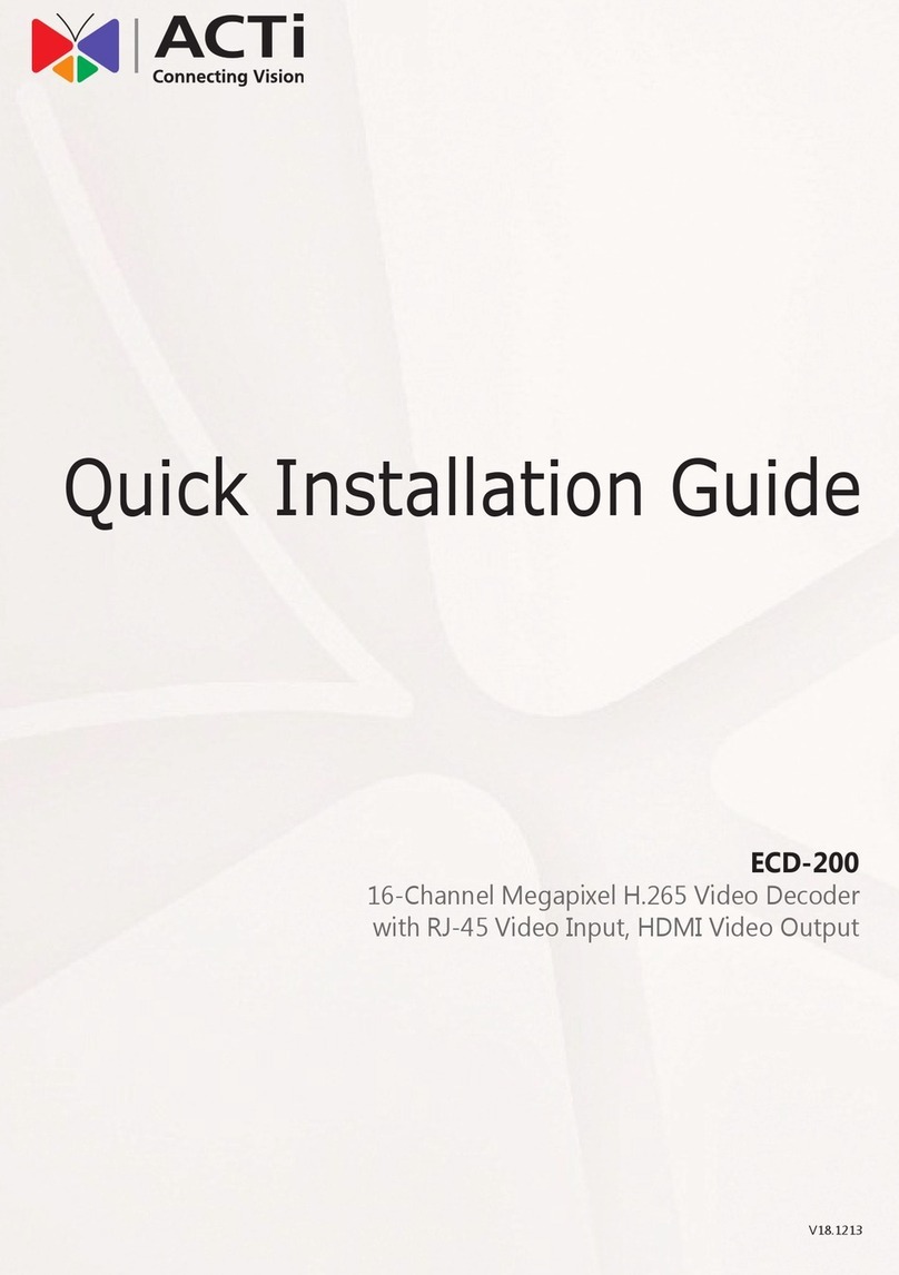 ACTi ECD-200 Quick installation guide