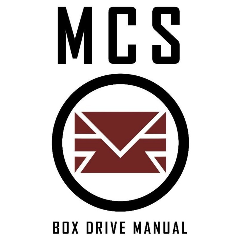 MCS BOX DRIVE manual