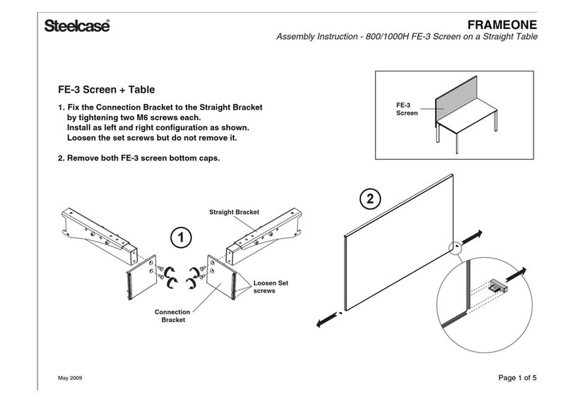 Steelcase FRAMEONE FE-3 Assembly instructions