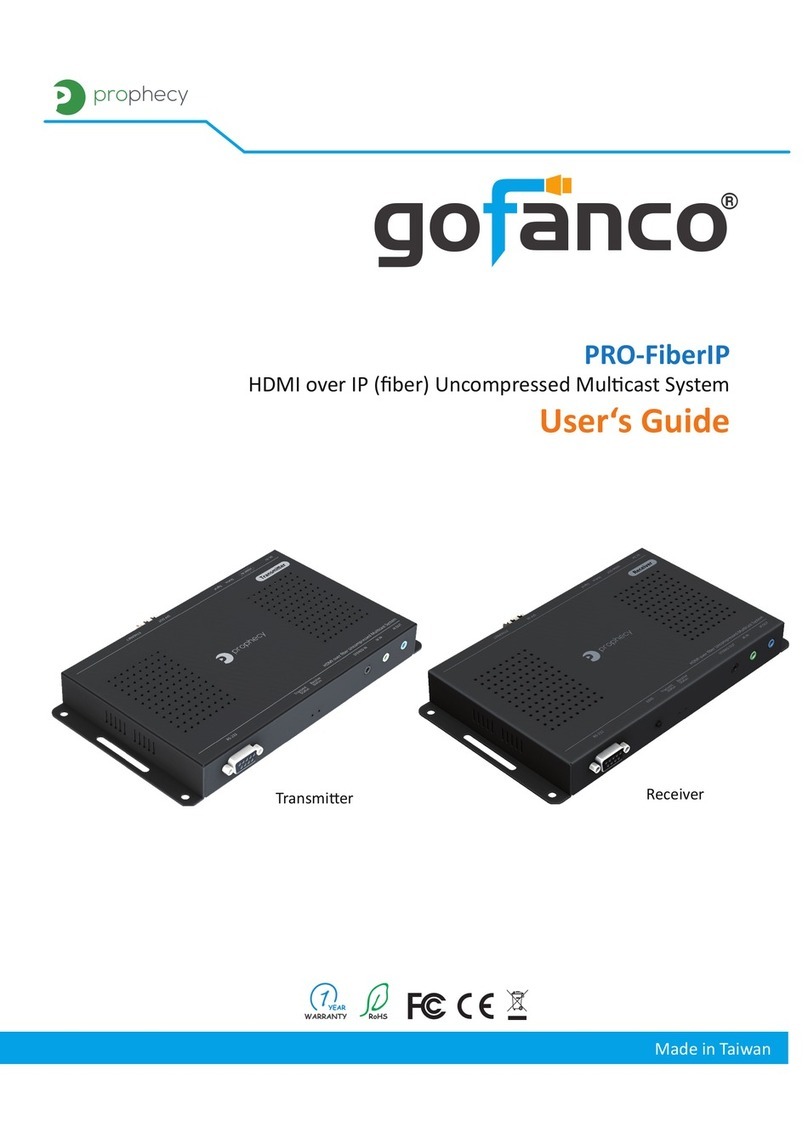 gofanco PRO-FiberIP Series User manual