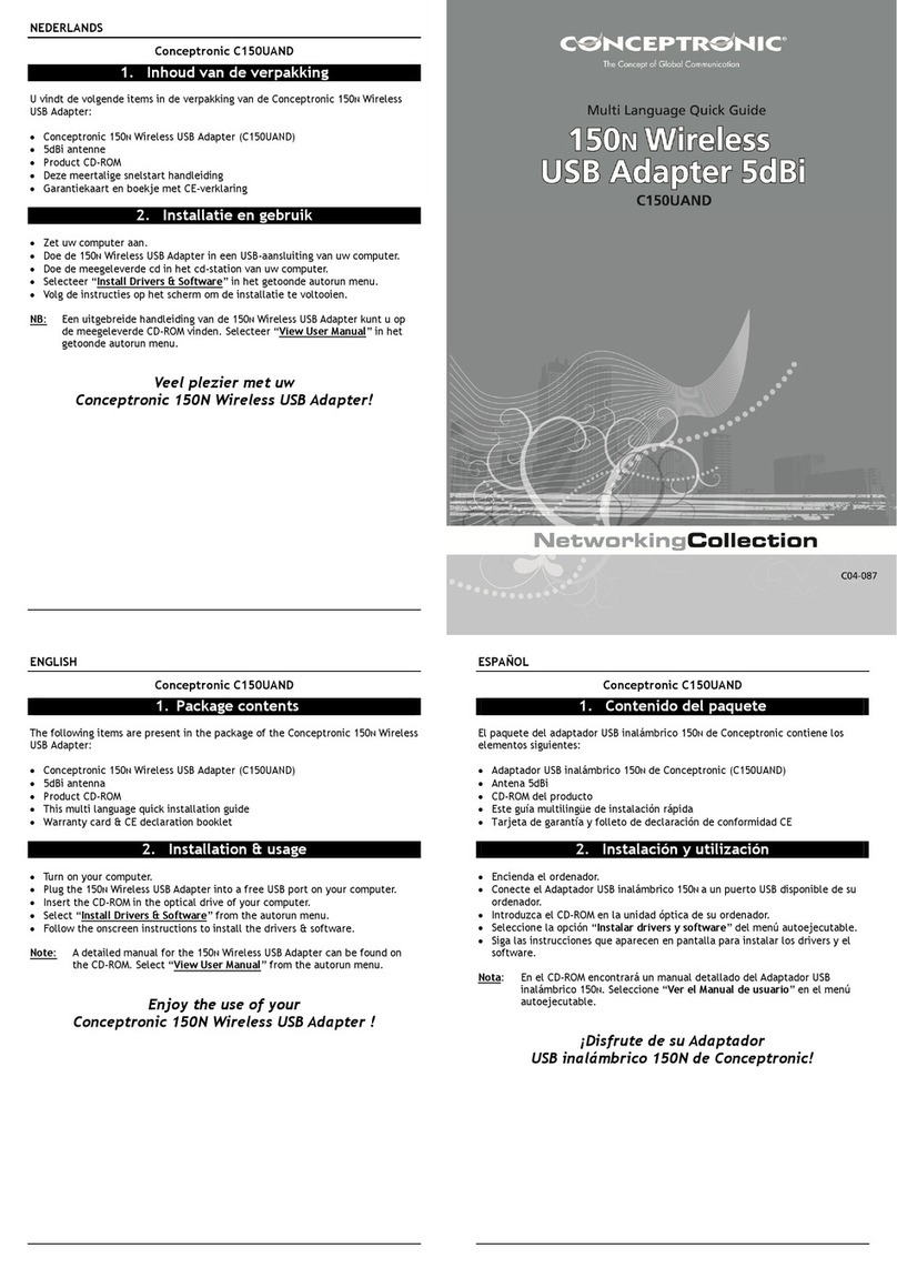 Conceptronic C150UAND User manual