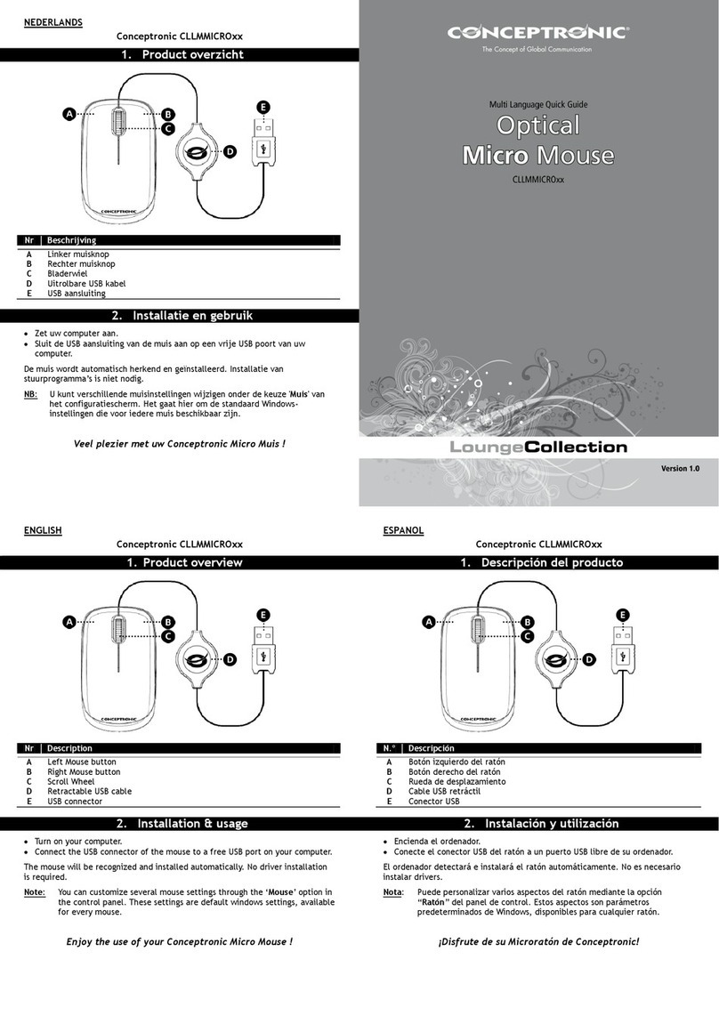 Conceptronic CLLMMICRO Series User manual