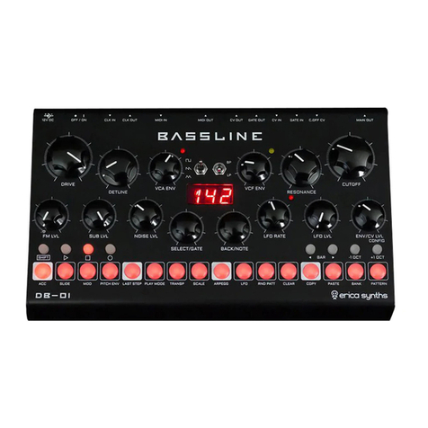 Erica Synths BASSLINE DB-01 User manual Erica Synths BASSLINE DB-01 User manual