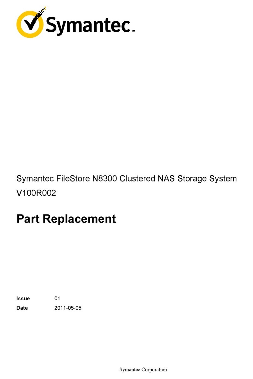 Symantec FileStore N8300 Service manual