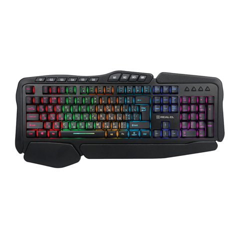 Real-El GAMING 8900 RGB MACRO user manual