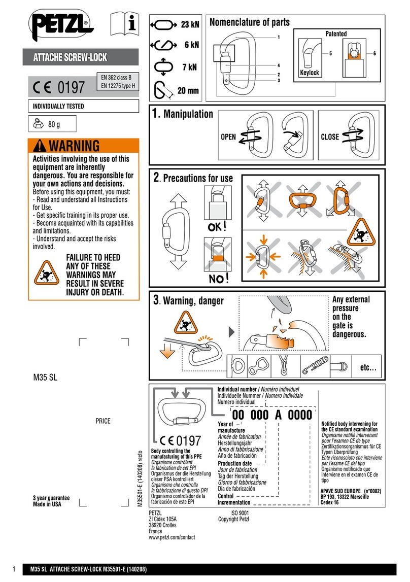 Petzl ATTACHE SCREW-LOCK manual