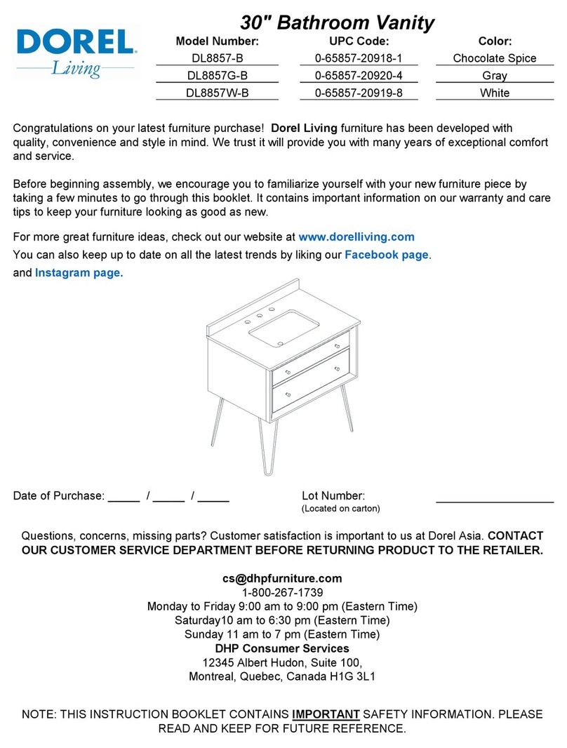 Dorel Living DL8857-B Assembly instructions