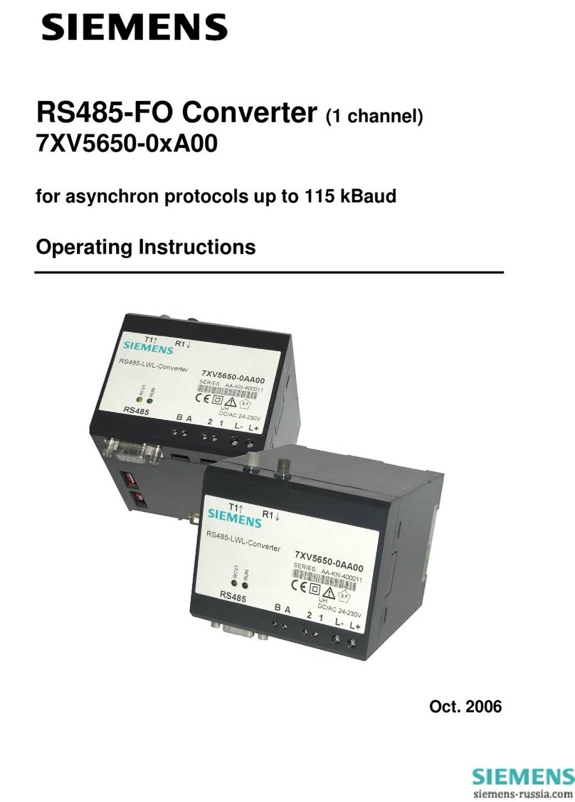 Siemens RS485-FO User manual