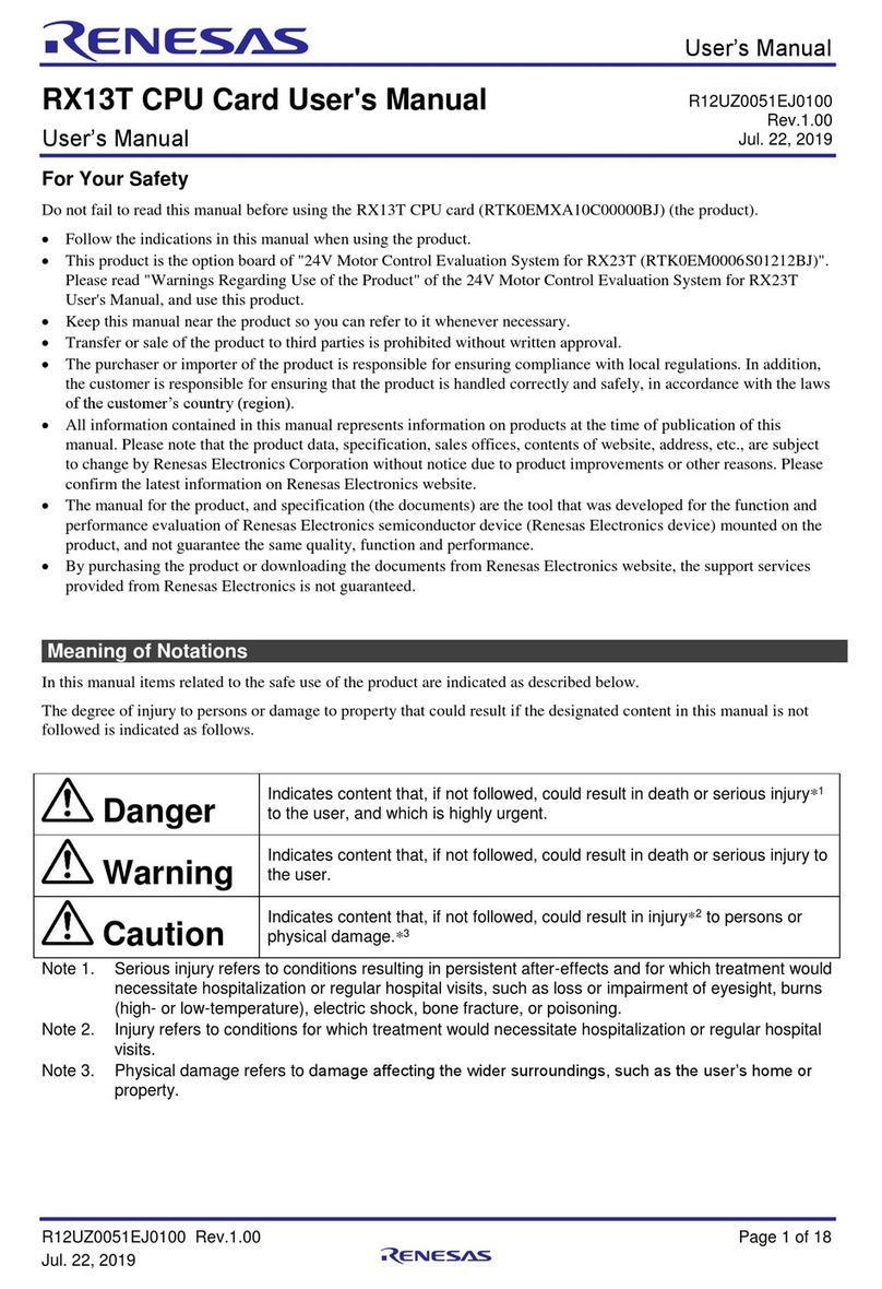 Renesas RX13T user manual