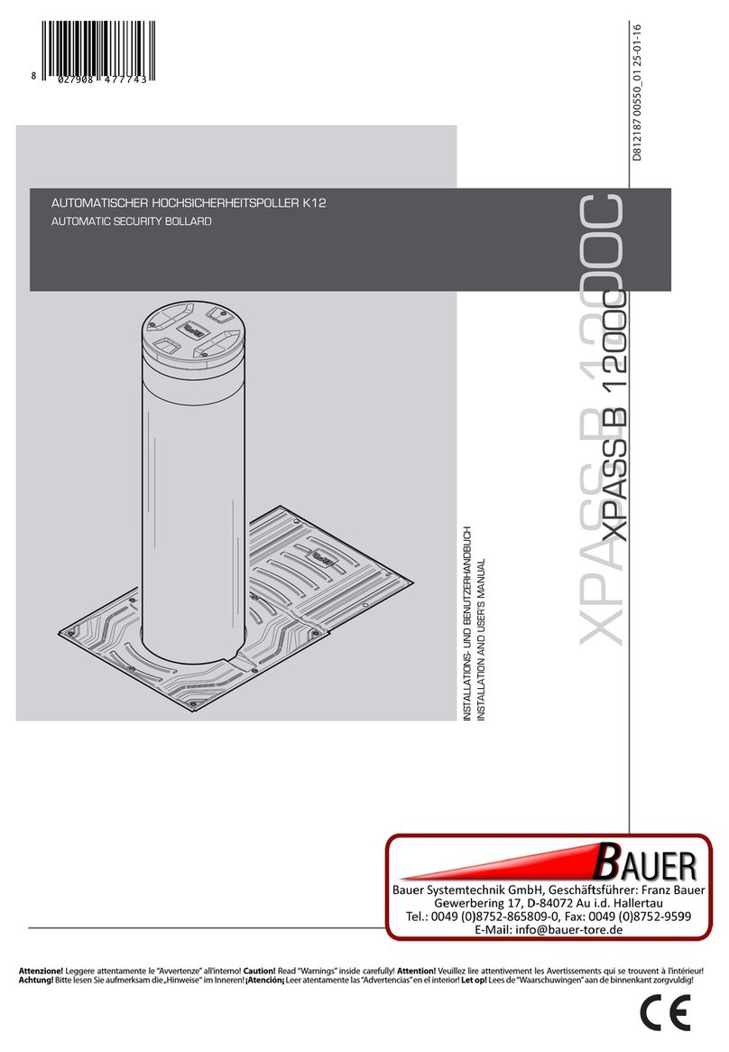 BFT XPASS B 1200C Installation and user manual