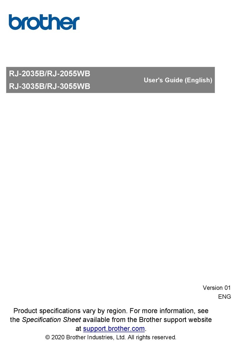 Brother RJ-2035B User manual