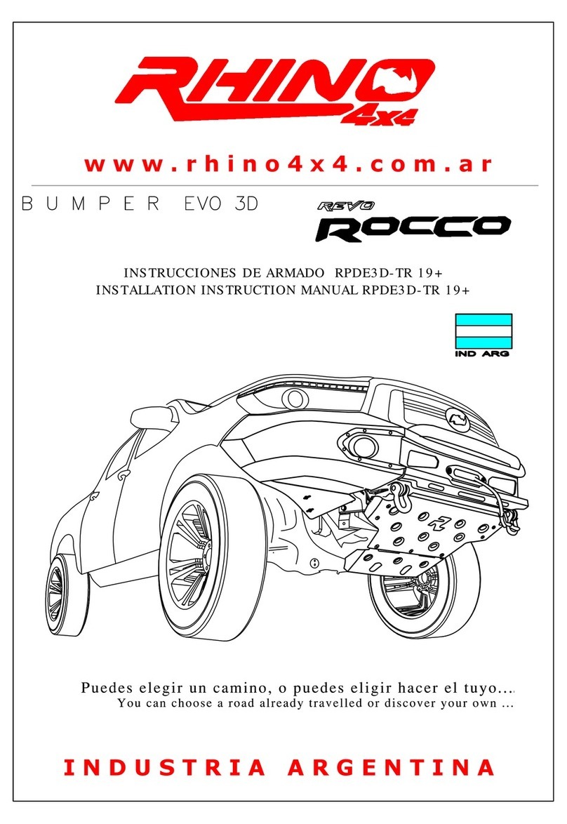 RHINO 4x4 EVO 3D Installation instructions manual