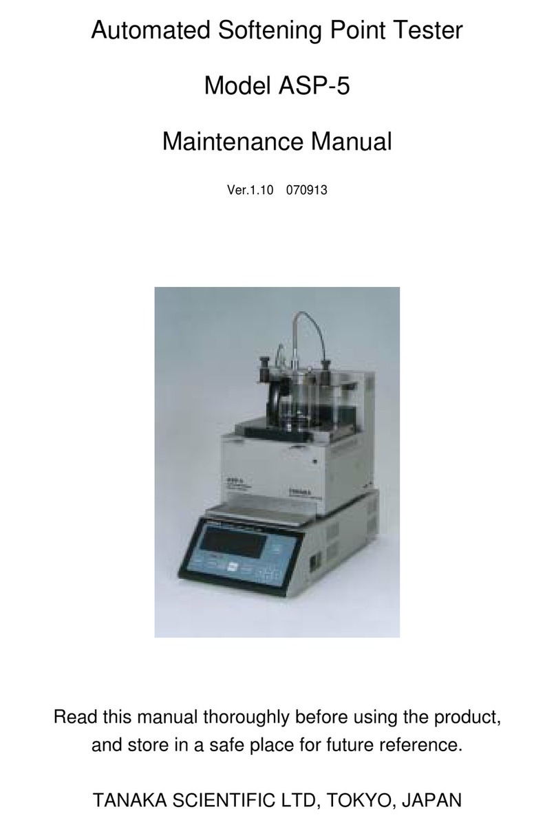 Tanaka ASP-5 Maintenance manual