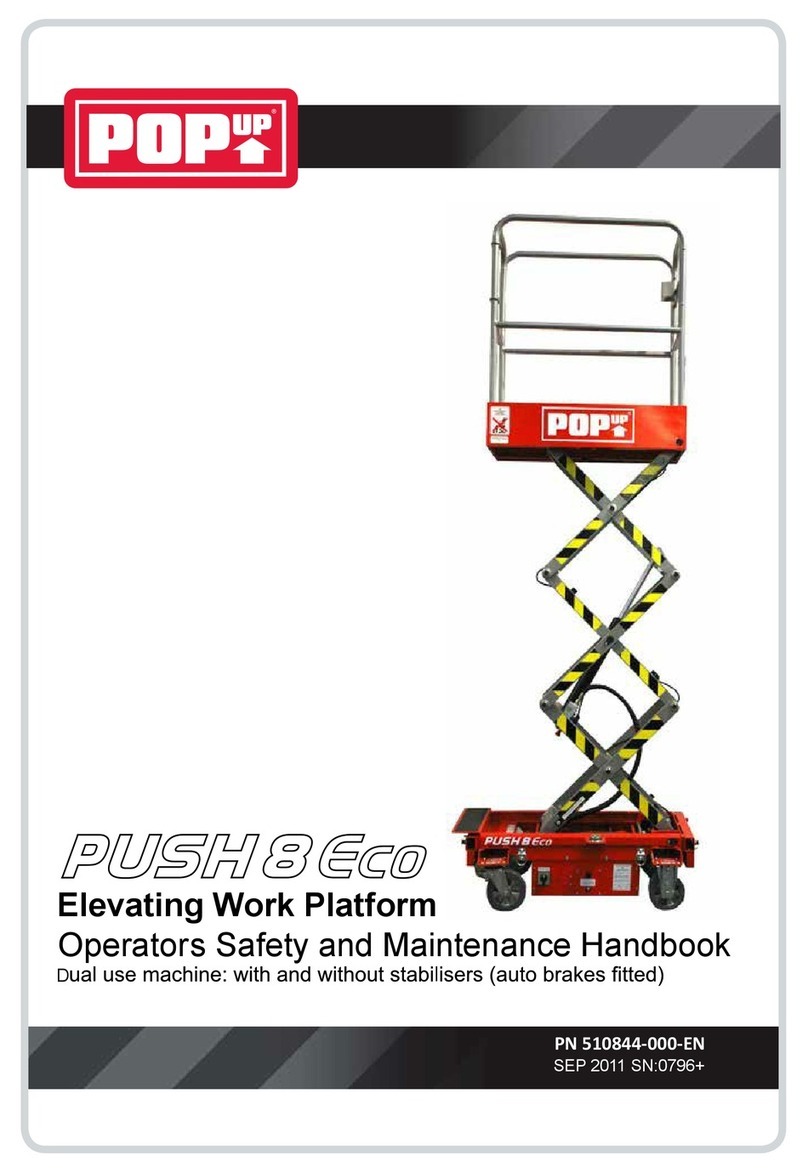 POP UP PUSH 8 ECO Operator's Safety and Maintenance Handbook POP UP PUSH 8 ECO Operator's Safety and Maintenance Handbook