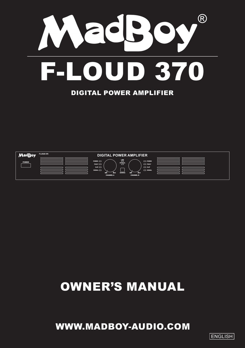 MadBoy F-LOUD 370 owner's manual