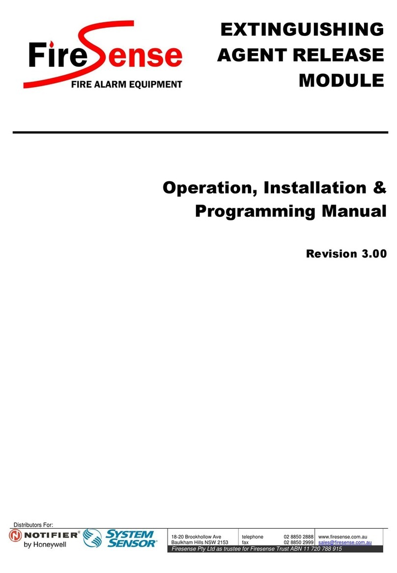 Firesense DA Series Operation, installation & programming manual