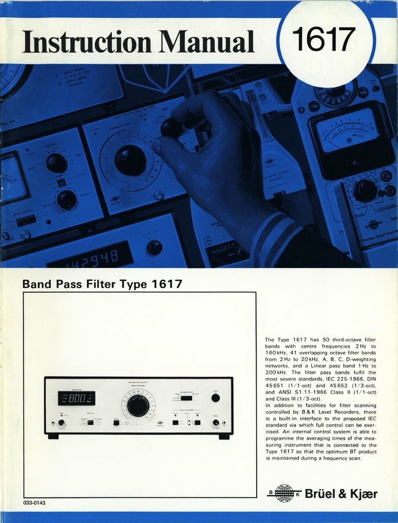BRUEL & KJAER 1617 instruction manual