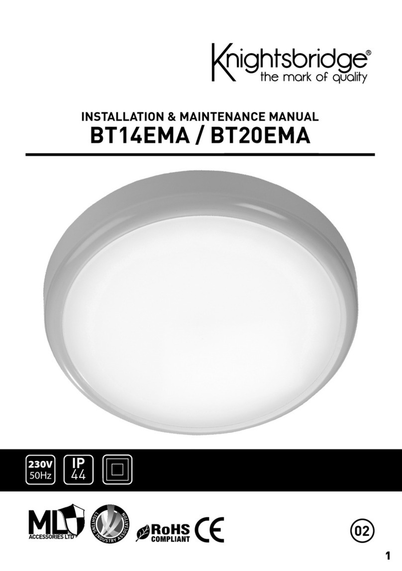Knightsbridge BT14EMA Installation & maintenance manual