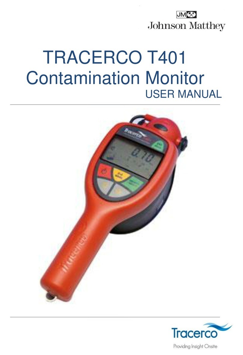 Johnson Matthey TRACERCO T401 User manual