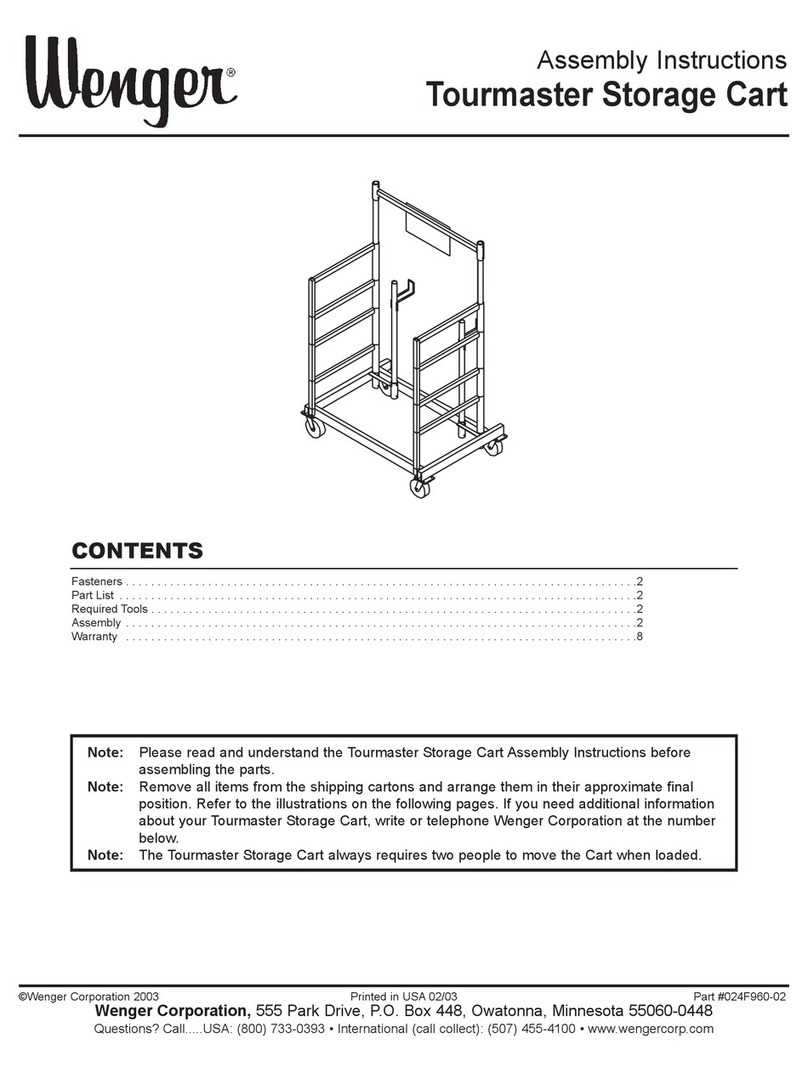 Wenger Tourmaster Storage Cart Assembly instructions