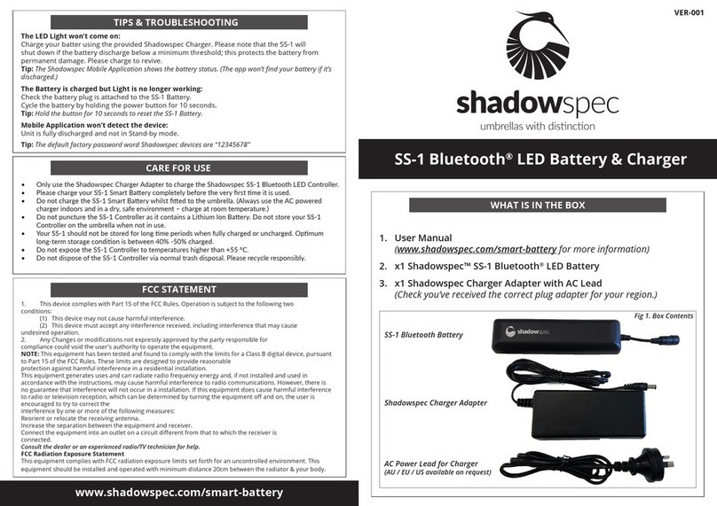 Shadowspec SS-1 user manual