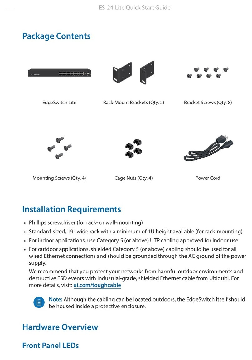 Ubiquiti EdgeSwitch Lite ES-24-Lite quick start guide