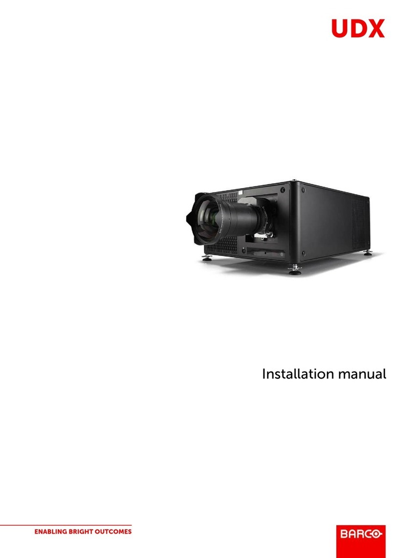 Barco UDX Series User manual