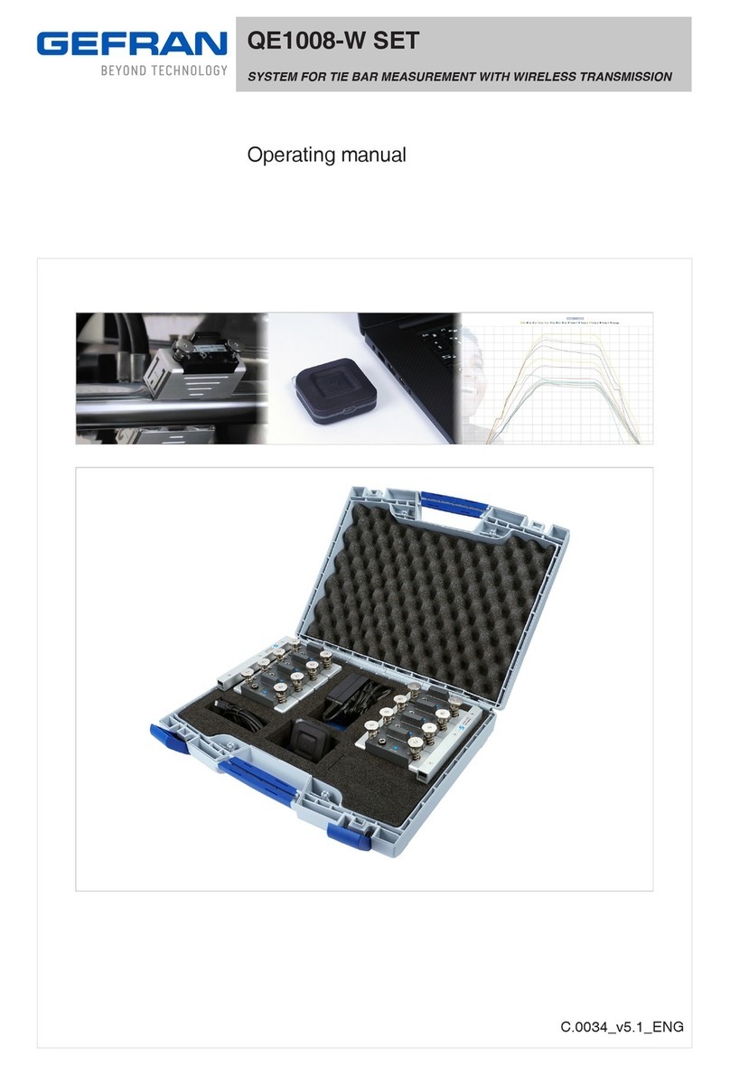 gefran QE1008-W SET operating manual