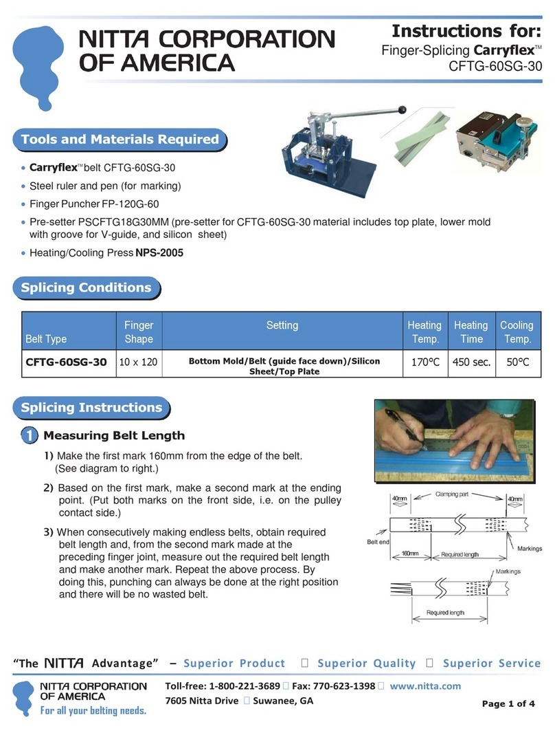 Nitta Carryflex CFTG-60SG-30 instructions