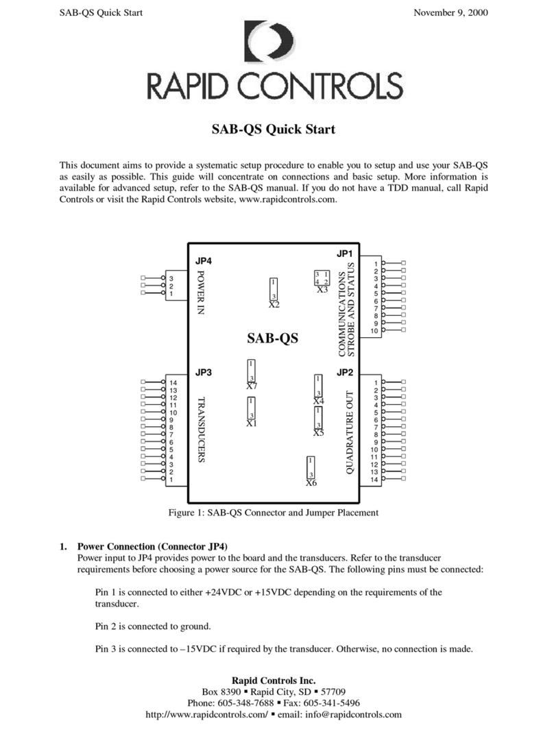 Rapid Controls SAB-QS quick start