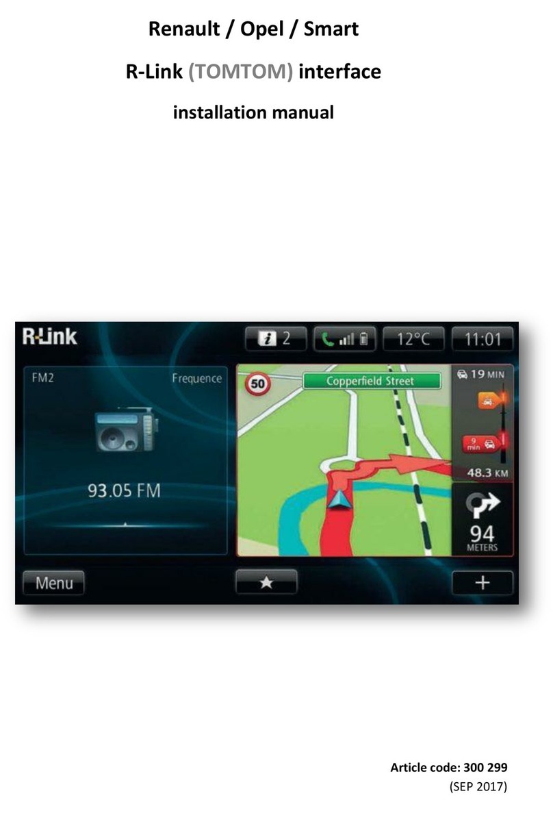 TomTom R-Link 300 299 installation manual
