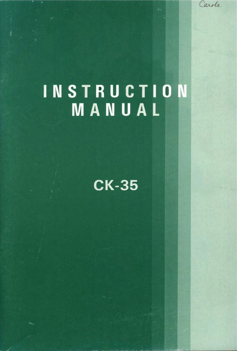 Brother Industries CK-35 User manual