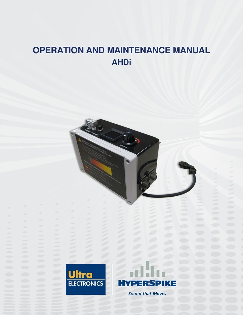 Ultra electronics HyperSpike AHDi Operation and maintenance manual